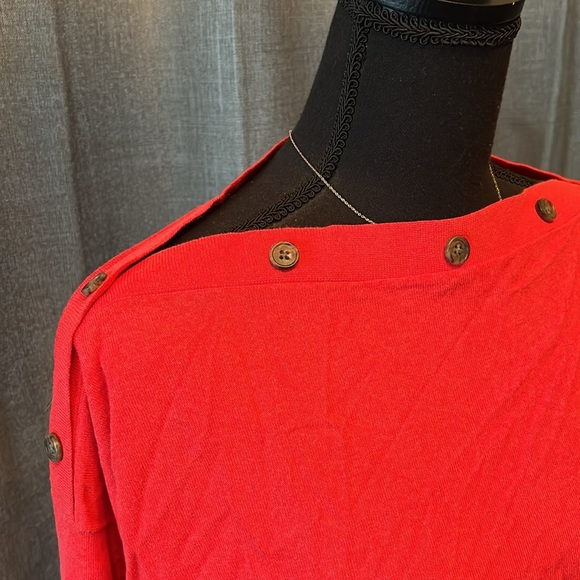 Red Orange J. Crew Sweater - Picture 2 of 4